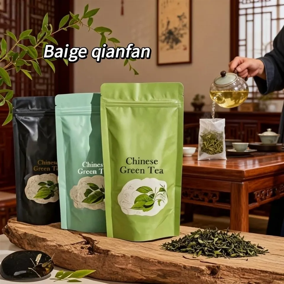 Pungi de ambalare cu ceai verde