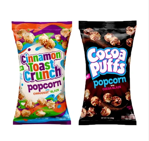 Folie de plastic laminată imprimare personalizată, 150G, 8 oz, sigiliu, gusset lateral, pungă de ambalare, gustări alimentare, prăjituri, chipsuri pentru floricele de porumb.