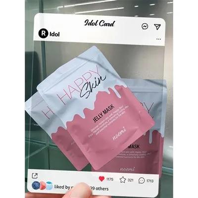 Vânzare la comandă, imprimată la comandă, pe 3 părți, sigilată la căldură, din plastic, folie de aluminiu, mască facială, pungi de ambalare.